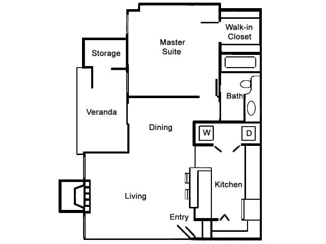 1 Bedroom 1 Bathroom Apartment for rent at Mill Creek in Milpitas, CA