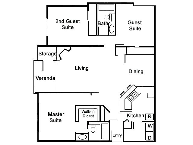3 Bedrooms 2 Bathrooms Apartment for rent at Mill Creek in Milpitas, CA