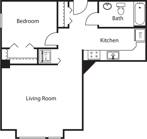 1 Bedroom 1 Bathroom Apartment for rent at Market Street Village in San Diego, CA