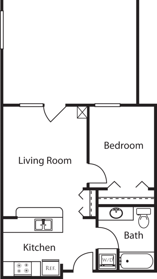 1 Bedroom 1 Bathroom Apartment for rent at Market Street Village in San Diego, CA