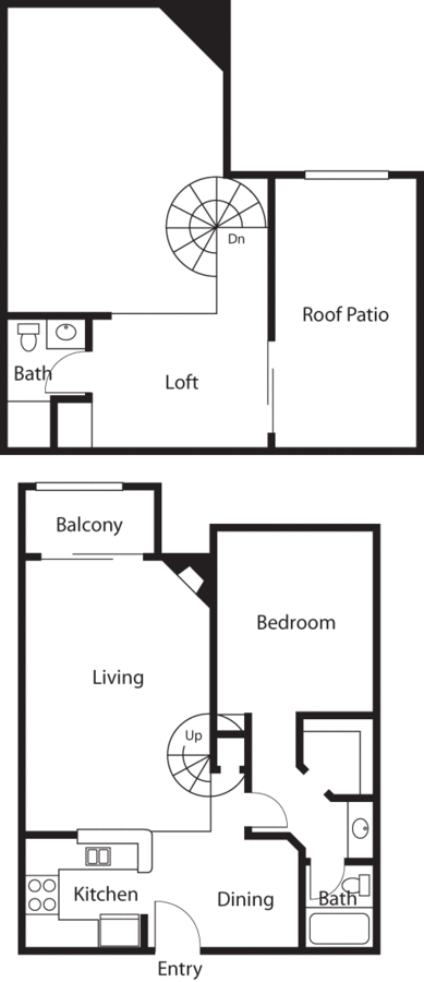 1 Bedroom 2 Bathrooms Apartment for rent at Kenwood Mews in Burbank, CA