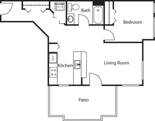 1 Bedroom 1 Bathroom Apartment for rent at Market Street Village in San Diego, CA