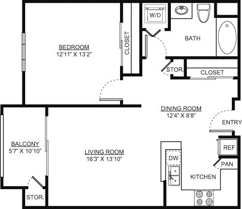 1 Bedroom 1 Bathroom Apartment for rent at Victor on Venice in Los Angeles, CA