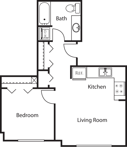 1 Bedroom 1 Bathroom Apartment for rent at Market Street Village in San Diego, CA