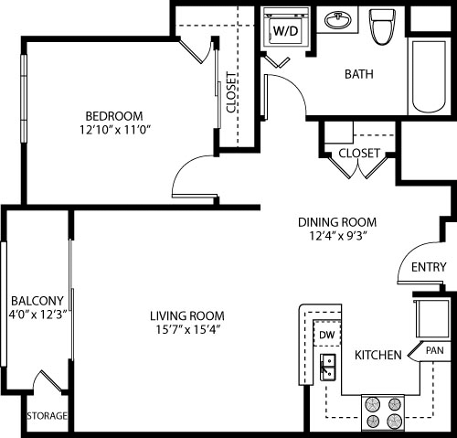 1 Bedroom 1 Bathroom Apartment for rent at Victor on Venice in Los Angeles, CA