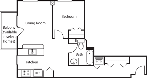 1 Bedroom 1 Bathroom Apartment for rent at Market Street Village in San Diego, CA