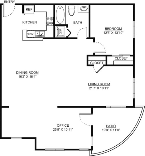 1 Bedroom 1 Bathroom Apartment for rent at Victor on Venice in Los Angeles, CA