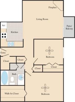 2 Bedrooms 1 Bathroom Apartment for rent at Maple View Apartments in Omaha, NE