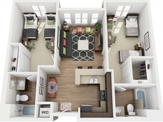 2 Bedrooms 2 Bathrooms Apartment for rent at 27 North in San Jose, CA