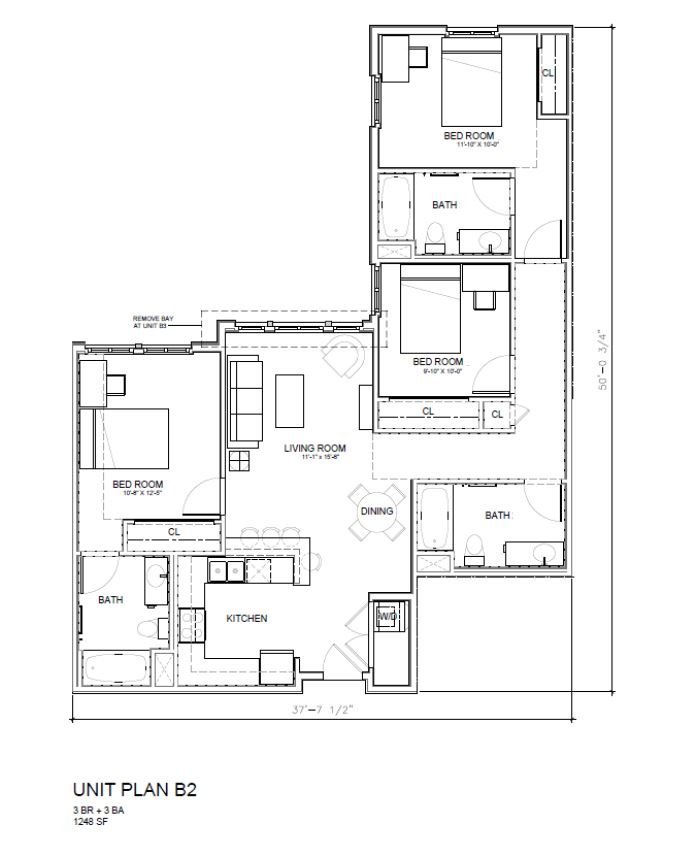 3 Bedrooms 3 Bathrooms Apartment for rent at 27 North in San Jose, CA