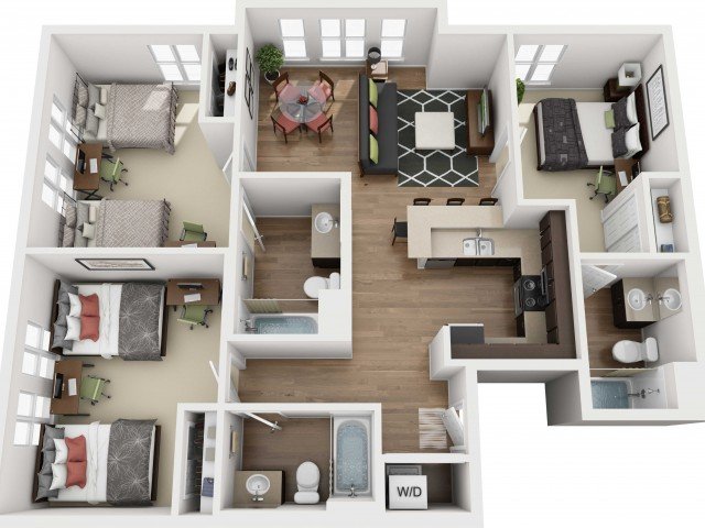 3 Bedrooms 3 Bathrooms Apartment for rent at 27 North in San Jose, CA