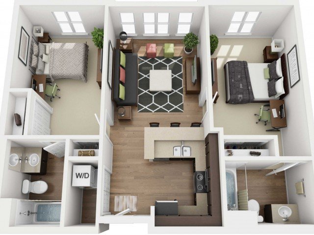2 Bedrooms 2 Bathrooms Apartment for rent at 27 North in San Jose, CA