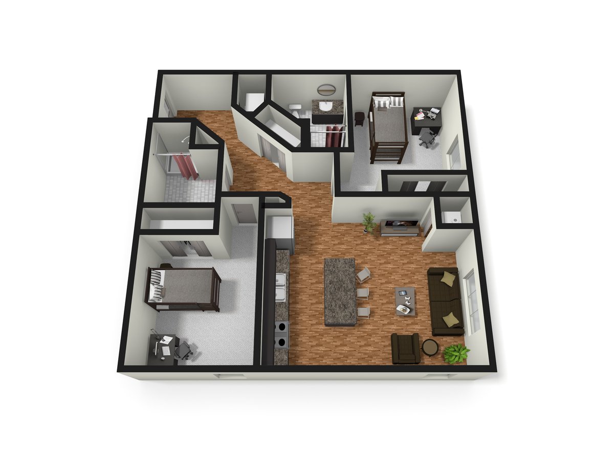 2 Bedrooms 2 Bathrooms Apartment for rent at The Station on Washington in Minneapolis, MN