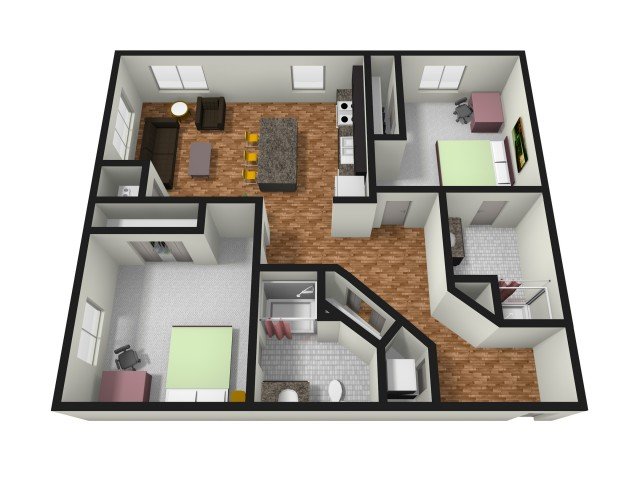 2 Bedrooms 2 Bathrooms Apartment for rent at The Station on Washington in Minneapolis, MN