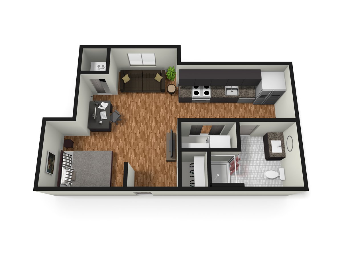 Studio 1 Bathroom Apartment for rent at The Station on Washington in Minneapolis, MN