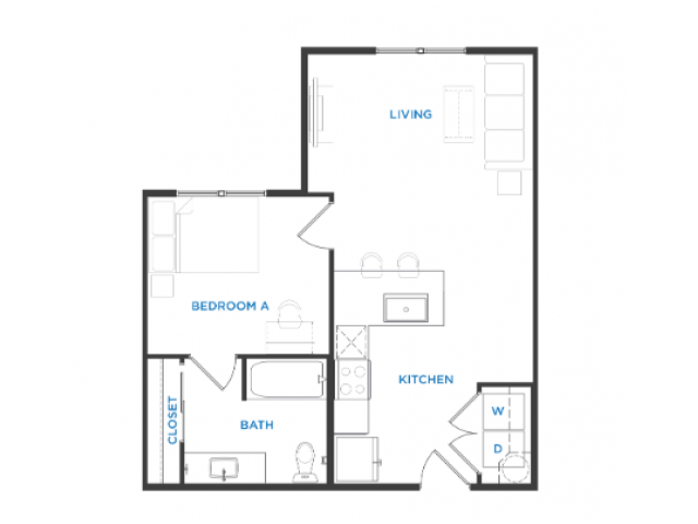 1 Bedroom 1 Bathroom Apartment for rent at Berkeley House in College Station, TX