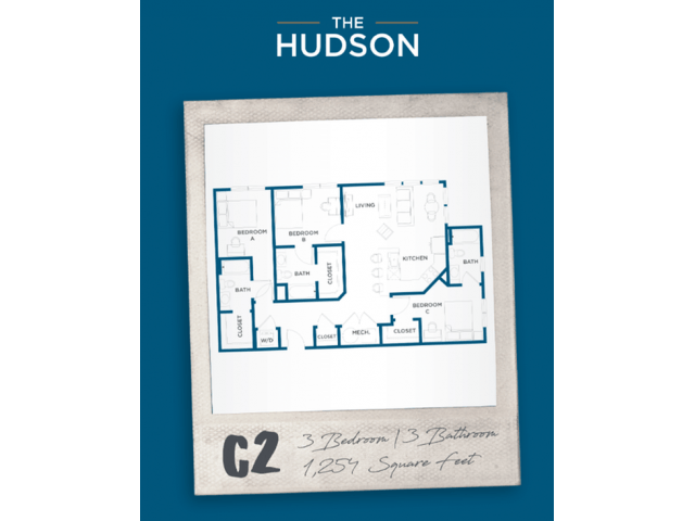 3 Bedrooms 3 Bathrooms Apartment for rent at The Hudson in College Station, TX