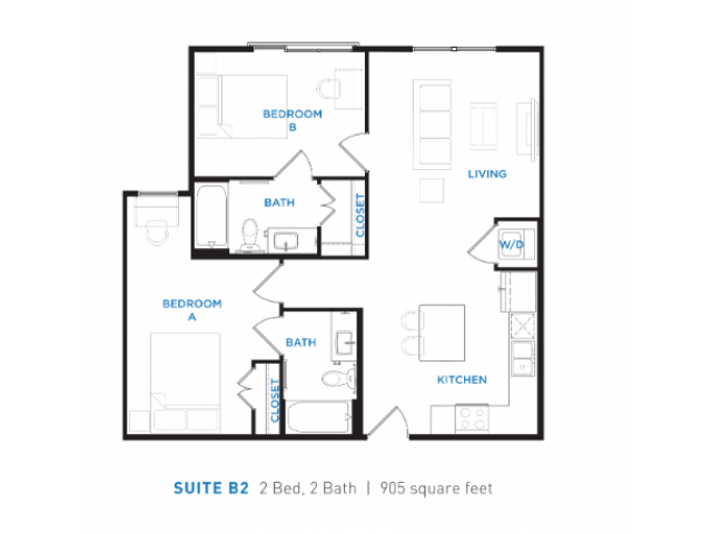 2 Bedrooms 2 Bathrooms Apartment for rent at Berkeley House in College Station, TX