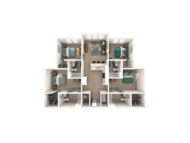 4 Bedrooms 4+ Bathrooms Apartment for rent at The Finmore at 241 in Boone, NC