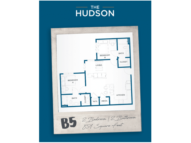 2 Bedrooms 2 Bathrooms Apartment for rent at The Hudson in College Station, TX