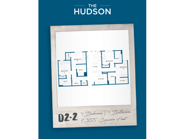 4 Bedrooms 4+ Bathrooms Apartment for rent at The Hudson in College Station, TX