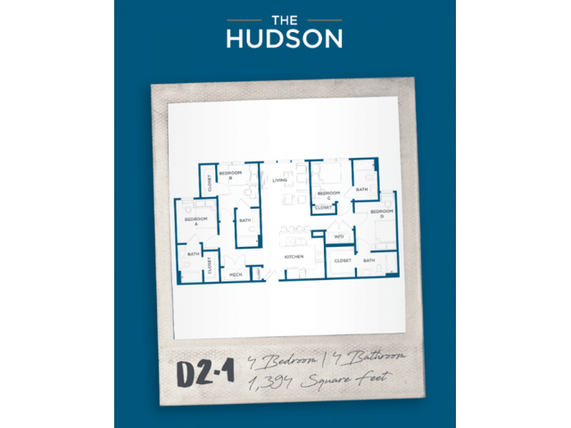 4 Bedrooms 4+ Bathrooms Apartment for rent at The Hudson in College Station, TX