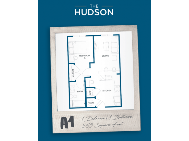 1 Bedroom 1 Bathroom Apartment for rent at The Hudson in College Station, TX