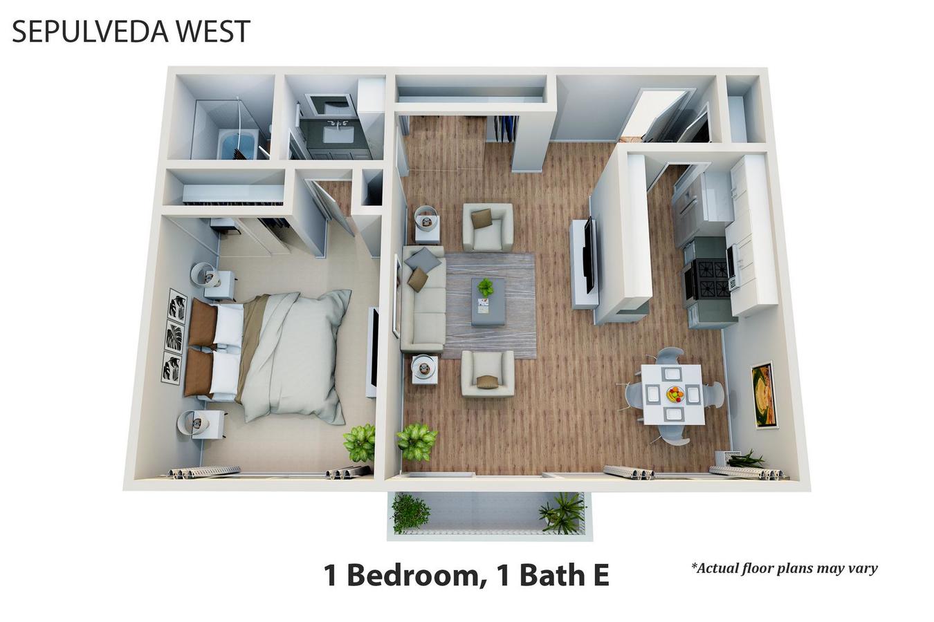 1 Bedroom 1 Bathroom Apartment for rent at Sepulveda West Apartments in Los Angeles, CA