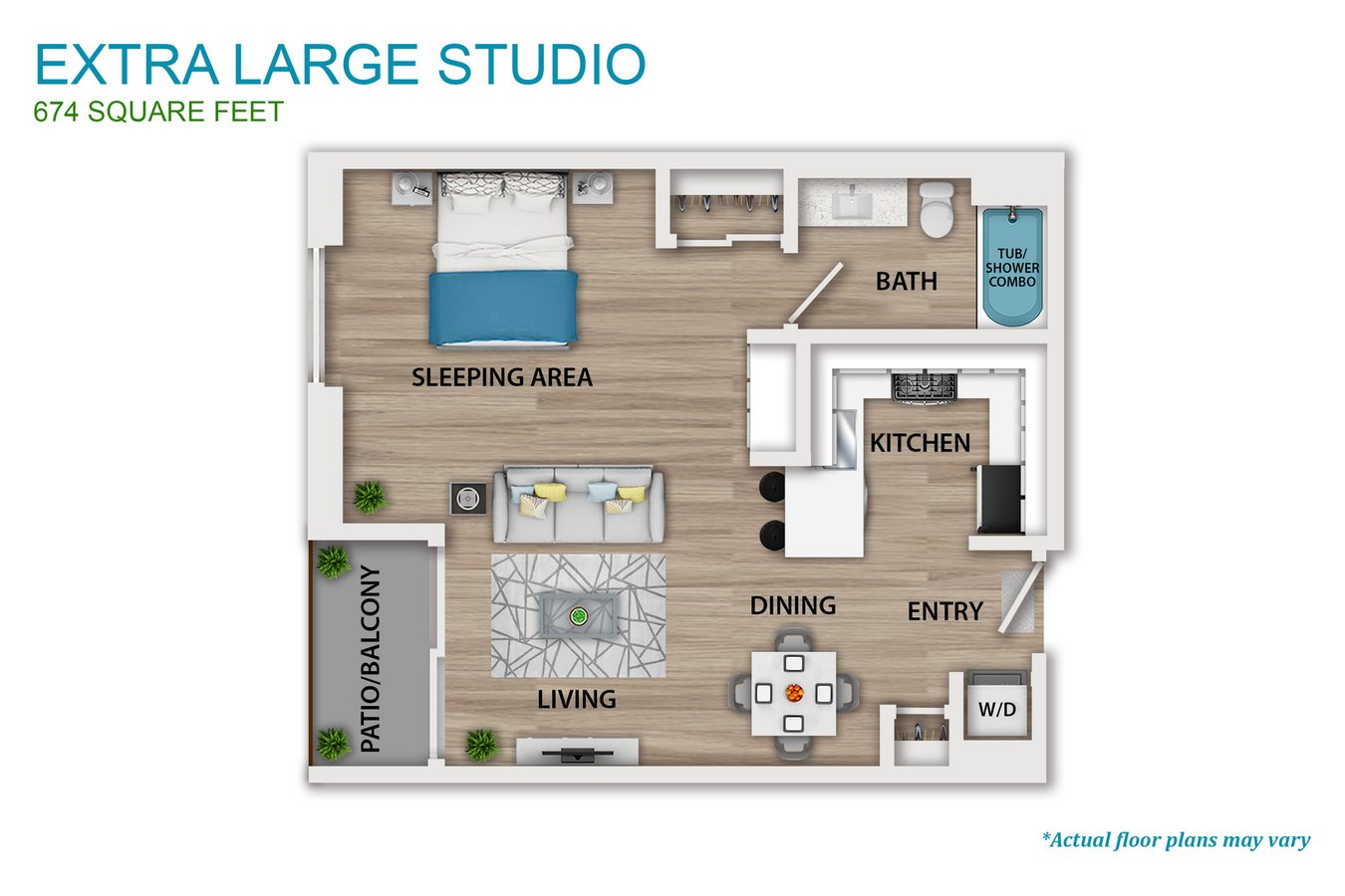 Studio 1 Bathroom Apartment for rent at The Culver in Los Angeles, CA