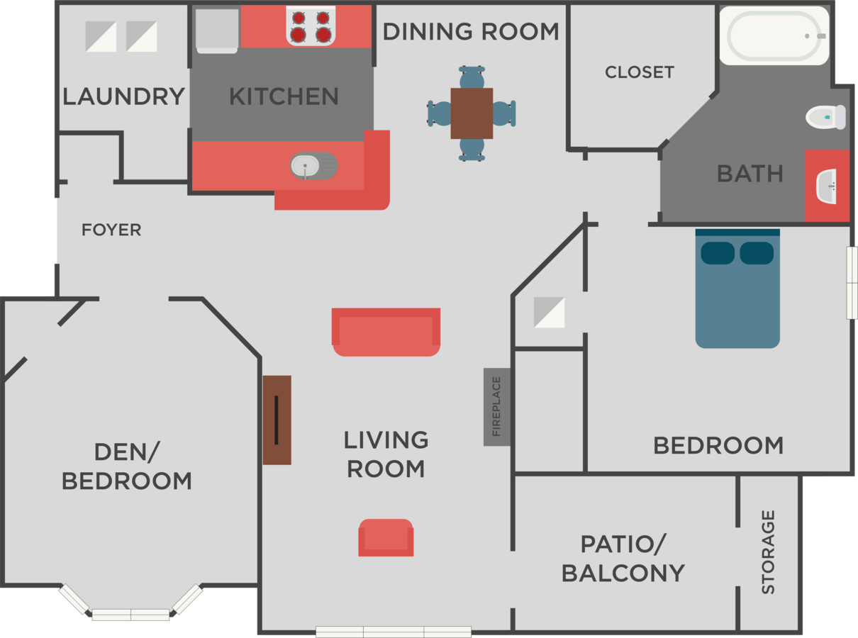 1 Bedroom 1 Bathroom Apartment for rent at Autumn Park Apartments in Charlotte, NC