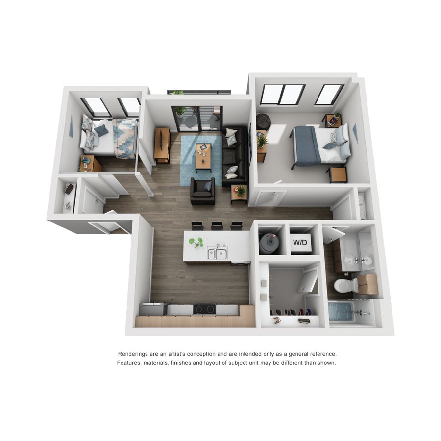 1 Bedroom 1 Bathroom Apartment for rent at Elevate at Pena Station in Denver, CO