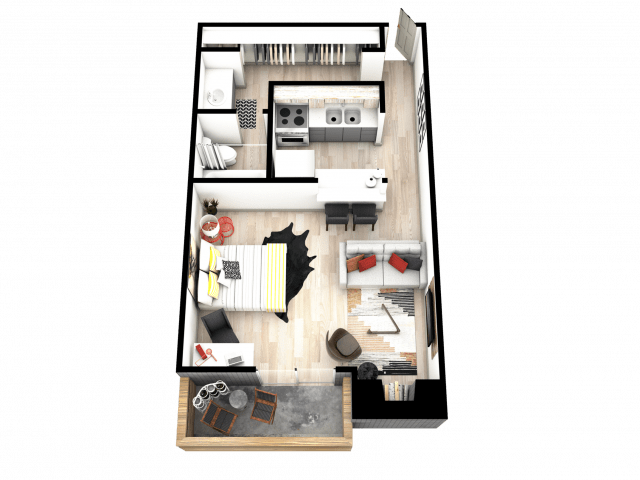 Studio 1 Bathroom Apartment for rent at Mint Urban Infinity I in Denver, CO