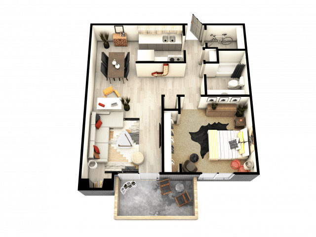 1 Bedroom 1 Bathroom Apartment for rent at Mint Urban Infinity I in Denver, CO
