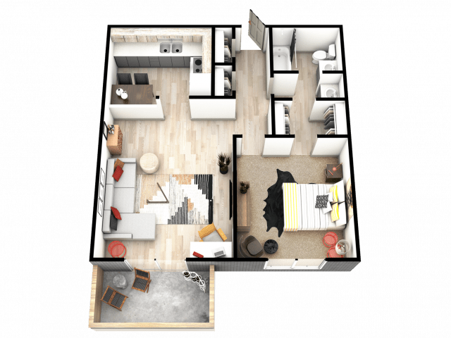1 Bedroom 1 Bathroom Apartment for rent at Mint Urban Infinity I in Denver, CO