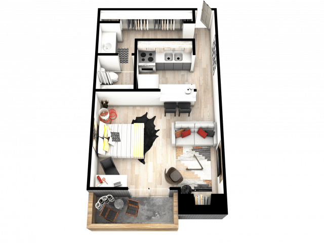 Studio 1 Bathroom Apartment for rent at Mint Urban Infinity I in Denver, CO