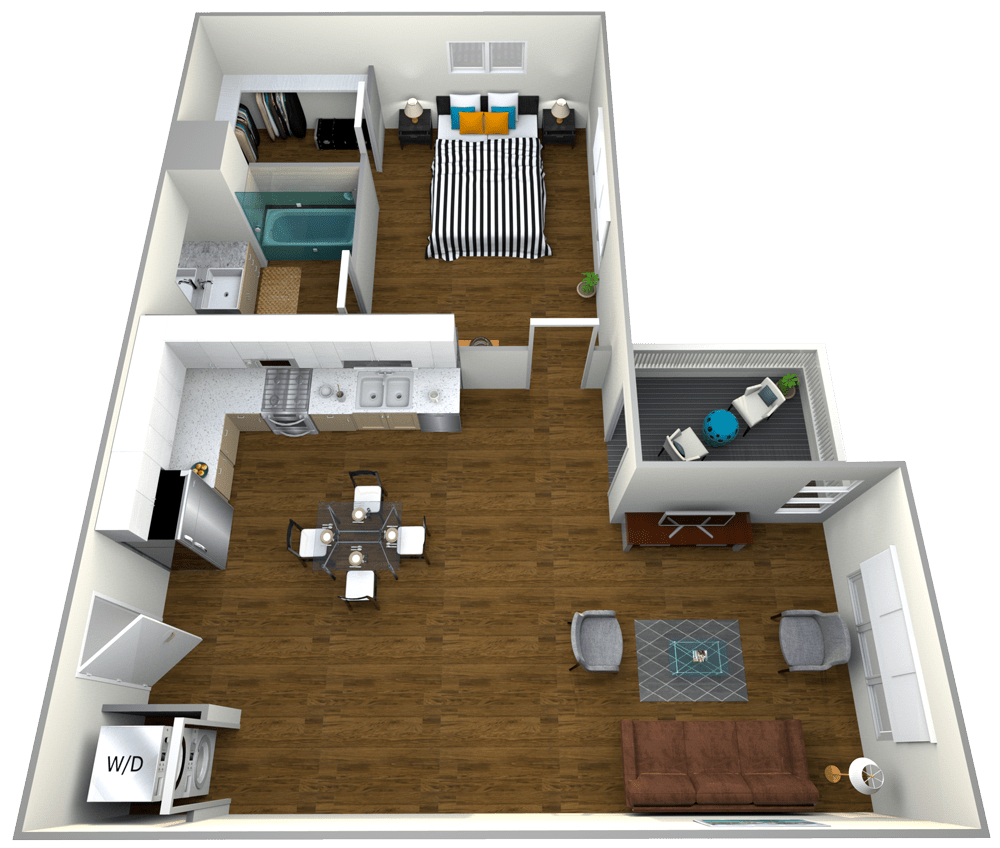 1 Bedroom 1 Bathroom Apartment for rent at The Roy in Los Angeles, CA