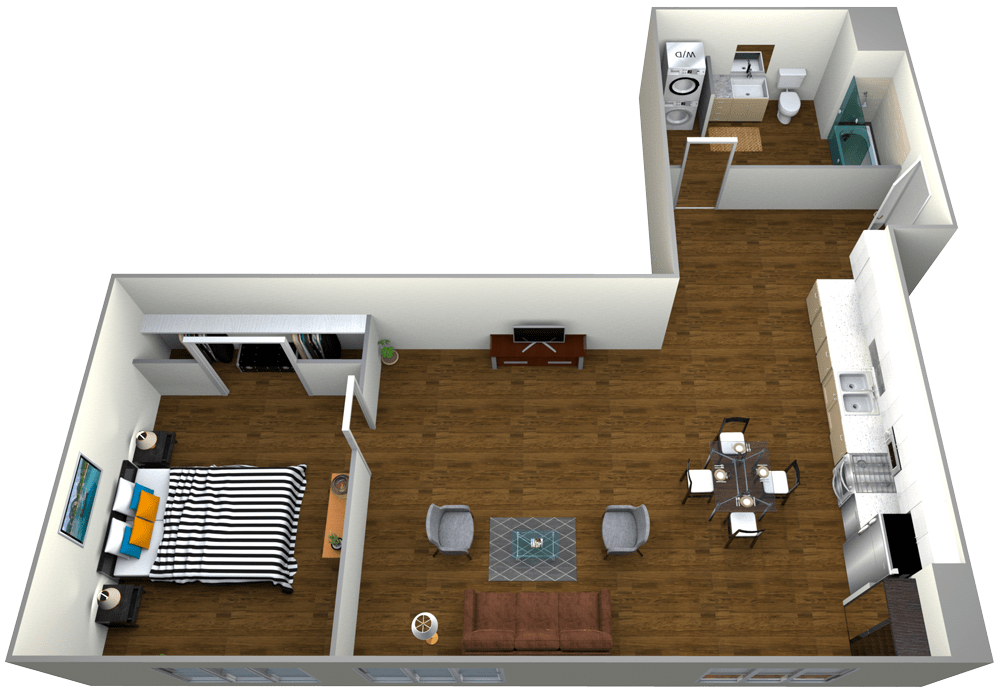 1 Bedroom 1 Bathroom Apartment for rent at The Roy in Los Angeles, CA