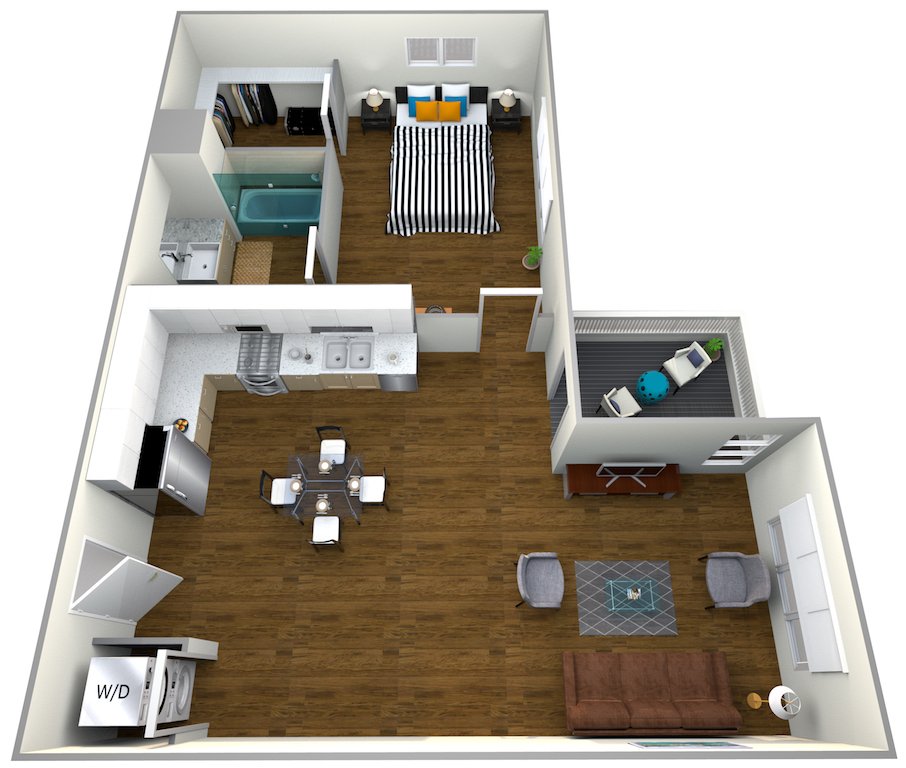 1 Bedroom 1 Bathroom Apartment for rent at The Roy in Los Angeles, CA