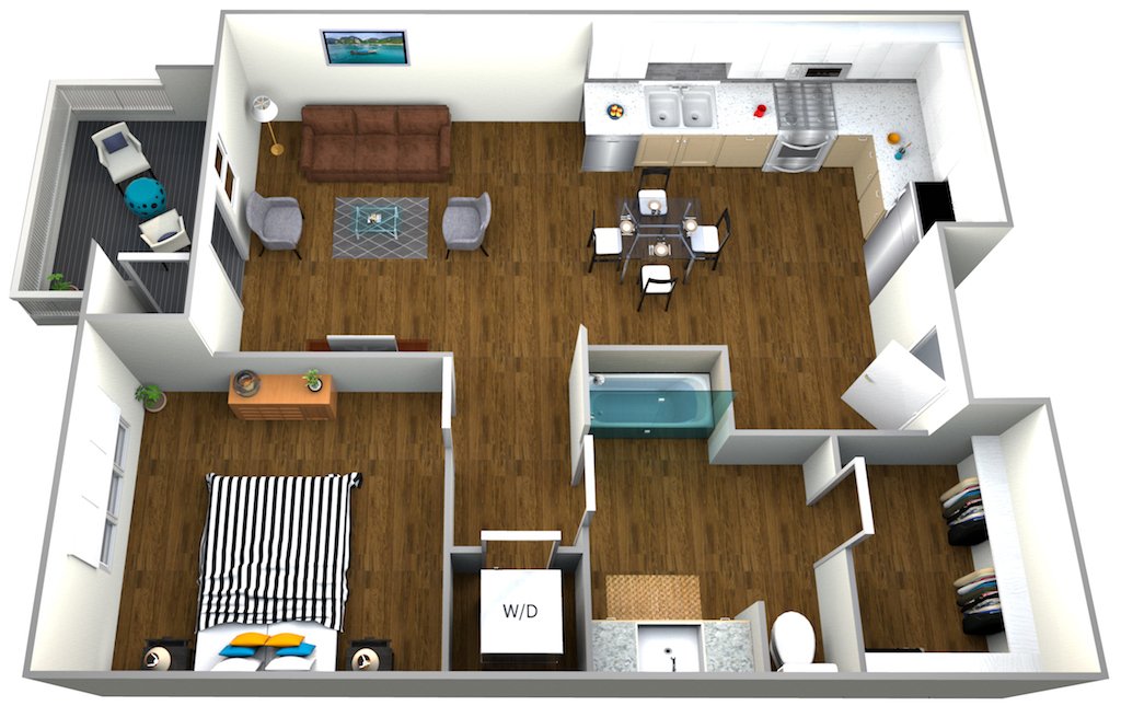 1 Bedroom 1 Bathroom Apartment for rent at The Roy in Los Angeles, CA