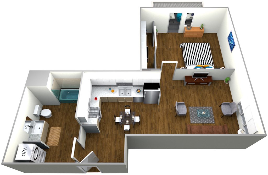 1 Bedroom 1 Bathroom Apartment for rent at The Roy in Los Angeles, CA