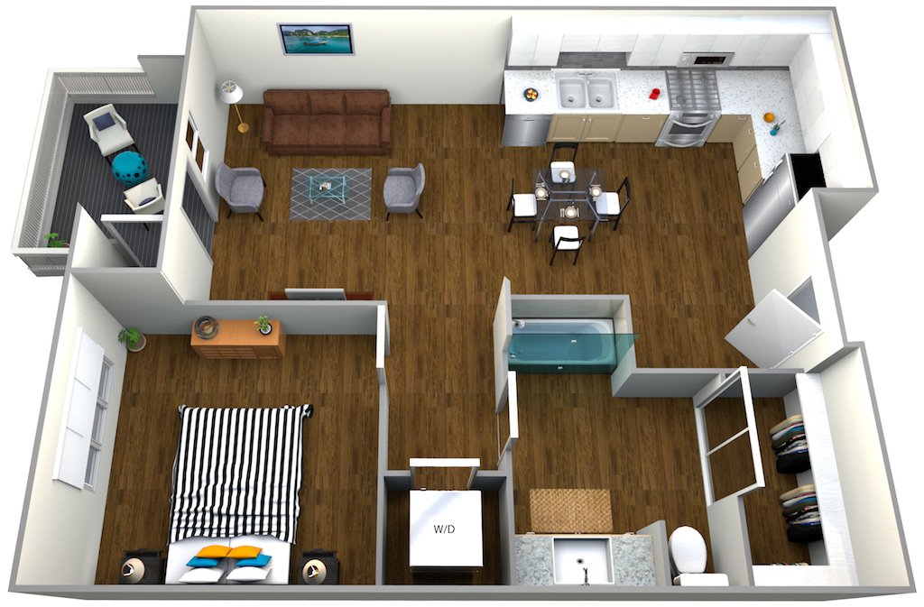 1 Bedroom 1 Bathroom Apartment for rent at The Roy in Los Angeles, CA