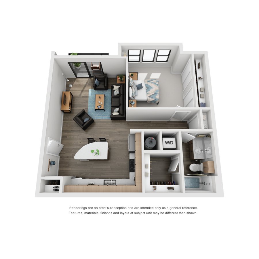 1 Bedroom 1 Bathroom Apartment for rent at Elevate at Pena Station in Denver, CO
