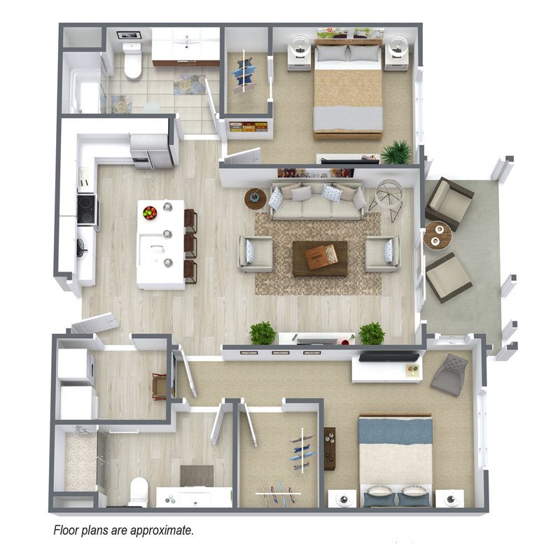 1 Bedroom 2 Bathrooms Apartment for rent at Spur 16 in Mequon, WI