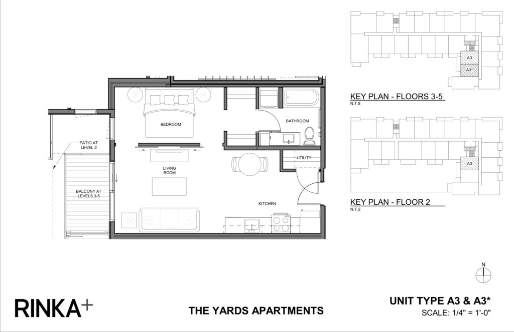 Studio 1 Bathroom Apartment for rent at The Yards in Milwaukee, WI