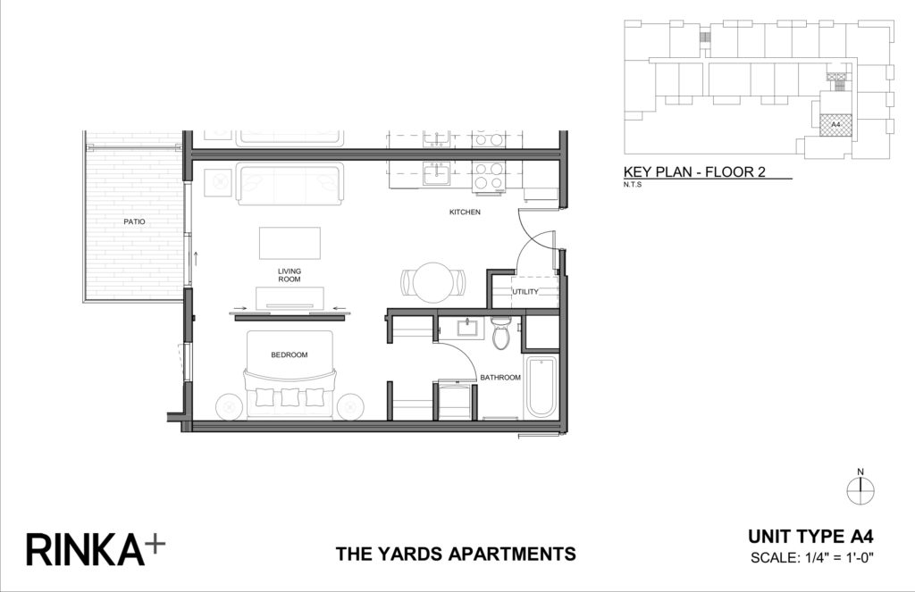 Studio 1 Bathroom Apartment for rent at The Yards in Milwaukee, WI