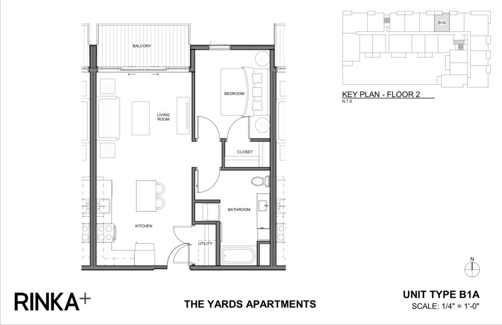 1 Bedroom 1 Bathroom Apartment for rent at The Yards in Milwaukee, WI