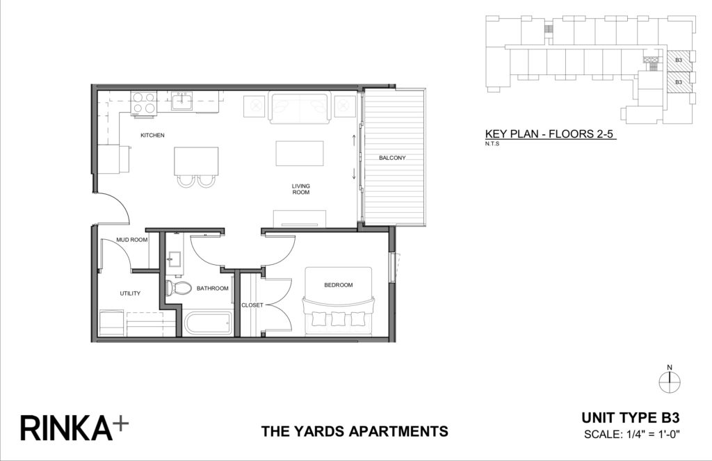 1 Bedroom 1 Bathroom Apartment for rent at The Yards in Milwaukee, WI