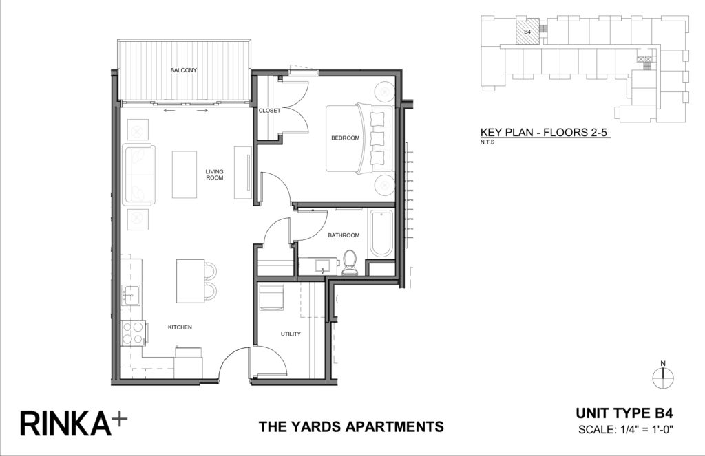 1 Bedroom 1 Bathroom Apartment for rent at The Yards in Milwaukee, WI