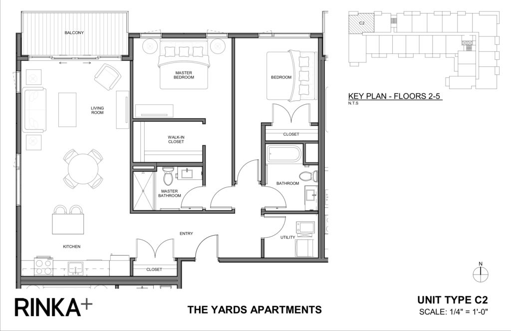 2 Bedrooms 2 Bathrooms Apartment for rent at The Yards in Milwaukee, WI