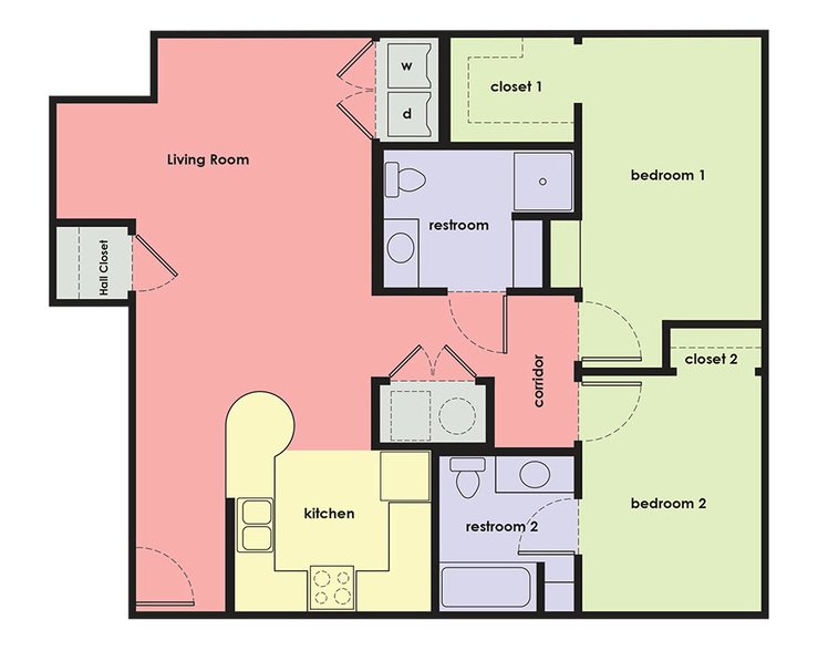 2 Bedrooms 2 Bathrooms Apartment for rent at Capitol Rows in Omaha, NE